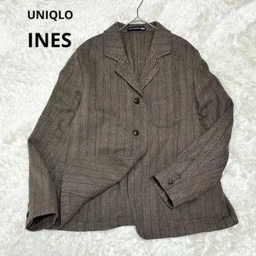 [ UNIQLO x INES ] 트위드 커버올 헤링본 자켓 XXL