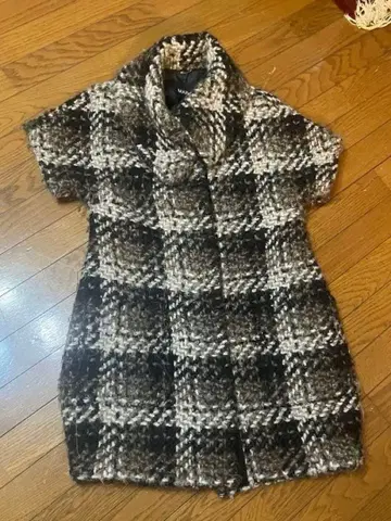 MAX&Co. 체크 무늬 트위드 코트