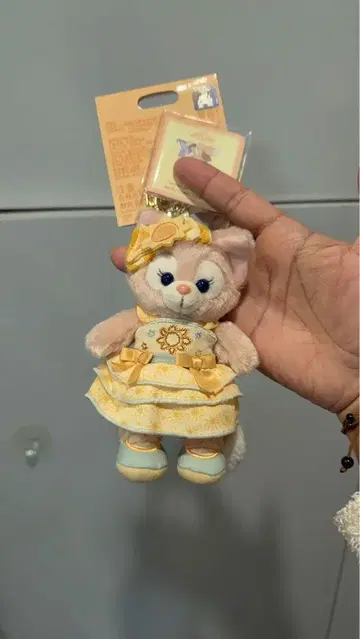 상하이 디즈니랜드 정품 리나벨 봉제 인형 키체인