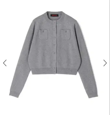 [택 포함 새상품] CABaN 코튼 캐시미어 크루넥 가디건 그레이 XS