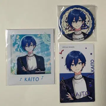 프로세카 KAITO 폴라로이드 에피카 금박 캔뱃지 밤 페스티벌