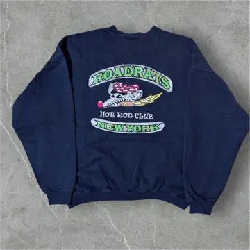 ROADRATS 핫로드 클럽 자수 맨투맨 헤인즈 Hanes