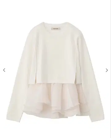 코코딜 페플럼 블라우스 레이어드 니트