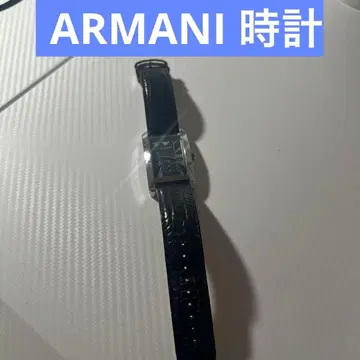 엠포리오 아르마니 실버 블랙 워치