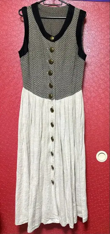 빈티지 유럽 구제 의류 민족 의상 롱 원피스