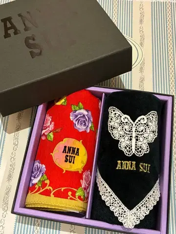 안나수이 ANNA SUI 타월 손수건 손수건 기프트 세트