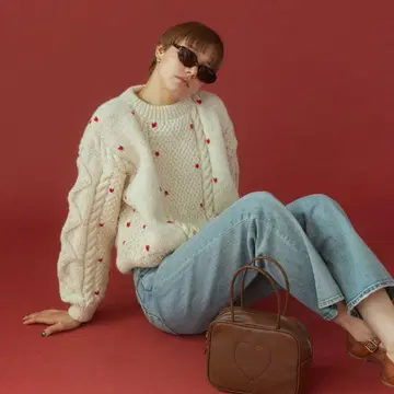 SeaRoomlynn NPL HM Petit Heart 하트 니트