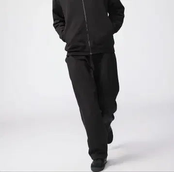 UNIQLO C 맨투맨 와이드 팬츠 블랙 M