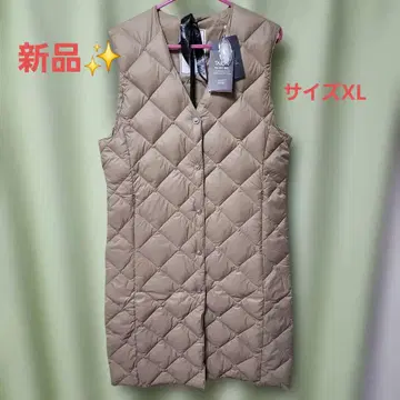 새상품 TAION 퀼팅 베스트 베이지 XL