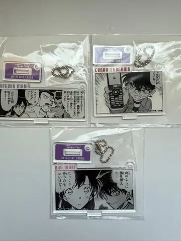 명탐정 코난 공식 앱 아크릴 키링 나가노 시리즈 란 코고로 코난