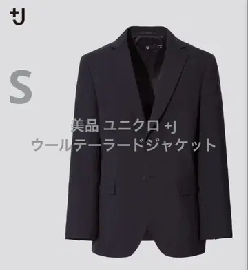 새상품급 유니클로 +J 울 테일러드 자켓 네이비 사이즈 S