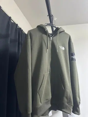 THE NORTH FACE 스웨트 후드 맨투맨 스퀘어 로고 풀 집업