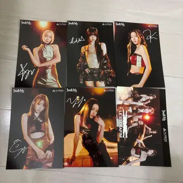 LESSERAFIM 사인 포함 포토 카드 6장 세트