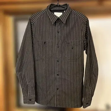 FULL COUNT 풀카운트 워바시 스트라이프 셔츠 38