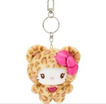 산리오 키티 헬로키티 갸루곰 레오파드 무늬 마스코트 키링