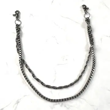 [ 새상품급 ] 지갑 체인 2연 이연 특이종 김 opium y2k