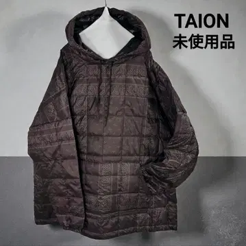 완판템 택 포함 미사용 TAION 타이온 다운 후디 반다나