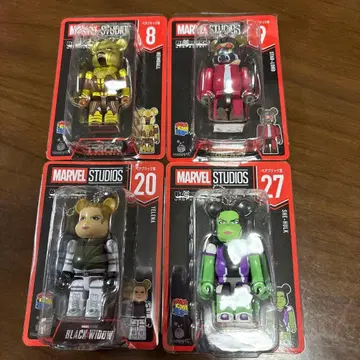 MARVEL STUDIOS 큐브릭 베어브릭 4체 세트