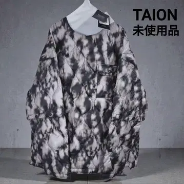 완판템 택 포함 미사용 TAION 타이온 소매 2WAY 다운 풀오버