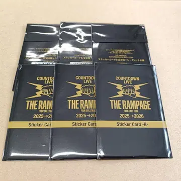 미개봉 6장 RAMPAGE B 스티커 카드 카우콘