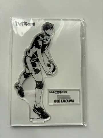 하이큐!! 아크릴 스탠드 카게야마 토비오 센다이 관광 특사 취임 기념