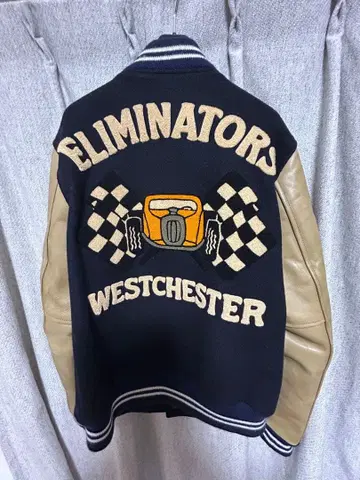 Jelado 바시티 자켓 M 네이비 베이지