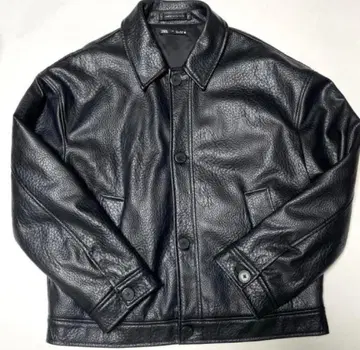 ZARA 페이크 가죽 자켓