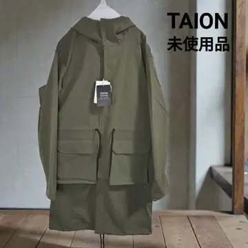 레어 단종 택 포함 미사용 TAION 타이온 모즈 코트+다운 베스트