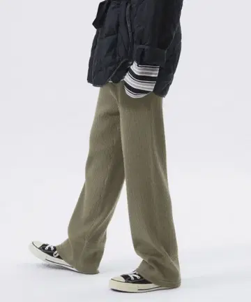 BEAMS BOY 밀리터리 니트 팬츠