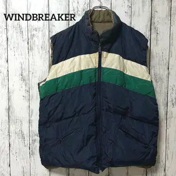 WINDBREAKER 다운 베스트 리버서블 미국 빈티지 의류