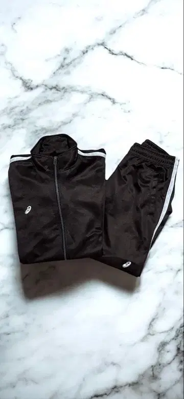 asics 아식스 다크 브라운 저지 셋업 남성용