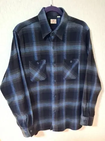 sugar cane 체크 무늬 플란넬 셔츠