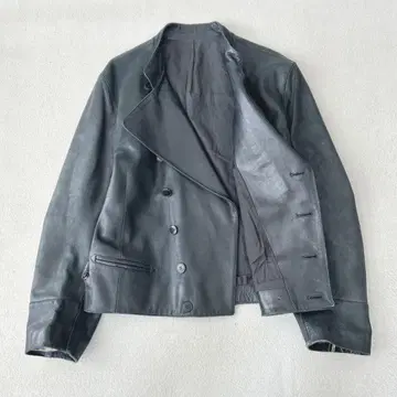 레어 프랑스제 에네스베 라이더 자켓 나폴레옹 램 가죽