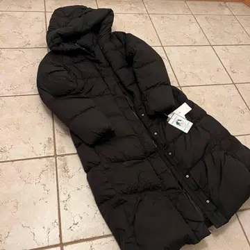 purelast 다운 코트 다운 자켓 롱 M 블랙