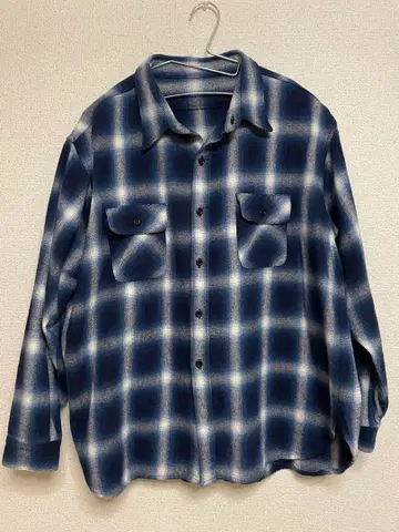 빈티지 헤즈 XL 플란넬 셔츠 밴드 포함 빈티지 옴브레