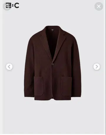 UNIQLO C 니트 자켓 브라운 L 사이즈