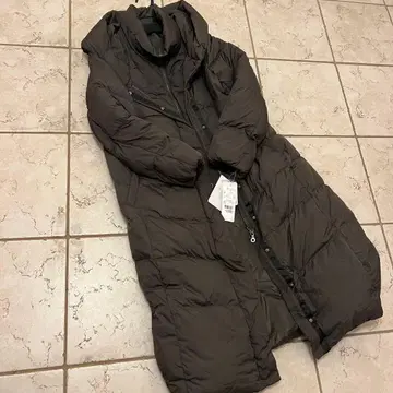 purelast 다운 코트 다운 자켓 롱 M 그레이