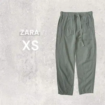 자라 조거 팬츠 이지 팬츠 XS 허리밴딩 크롭 XS 린넨