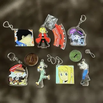 강철의 연금술사 아크릴 키링 7개 세트