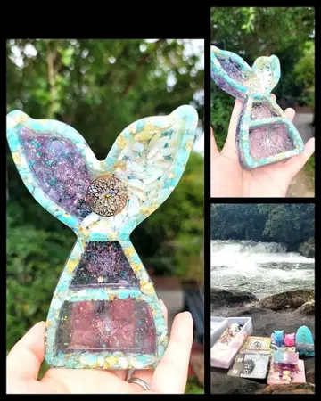 하나 한정품 칸피레 폭포! 소원 인어 선반 소품함 오르가나이트