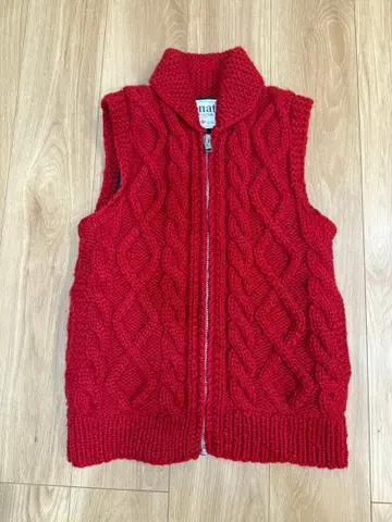 Kanata 카나타 베스트 집업 빨간색 50's 빈티지 캐나다