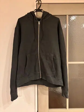 ZARA 크롭 지퍼 후드티 워시 가공 L 사이즈