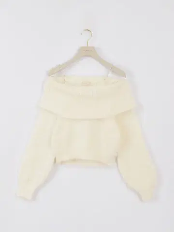 AnMILLE 안미르 펄 오프숄더 니트