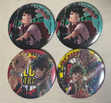 나의 히어로 아카데미아 캔뱃지 4개 세트 미도리야 이즈쿠 바쿠고 카츠키