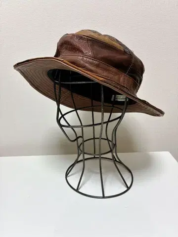 KIJIMATAKAYUKI 키지마 타카유키 패치워크 가죽 해머 캡 모자