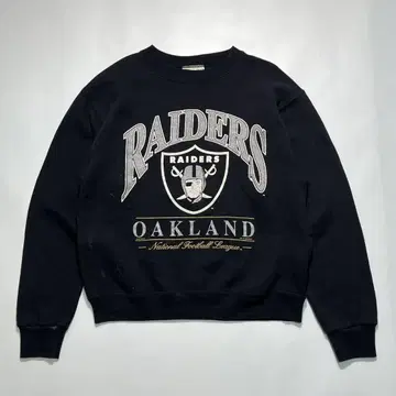 90s NFL 레이더스 USA제 맨투맨 L 블랙 7400