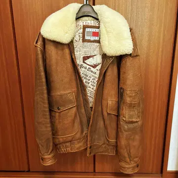 90s G-1 빈티지 가죽 자켓 플라이트 자켓 양가죽 M 사이즈