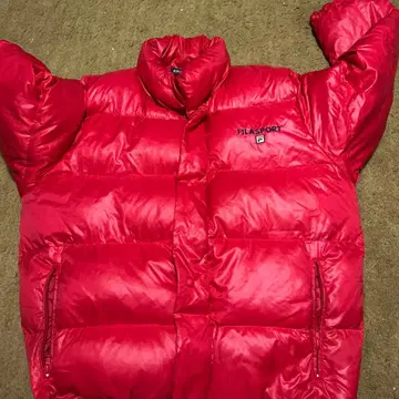FILASPORT 다운 자켓 레드