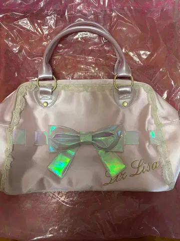 LIZ LISA 핑크 리본 레이스 보스턴 백 헤이세이 갸루 당시 물건