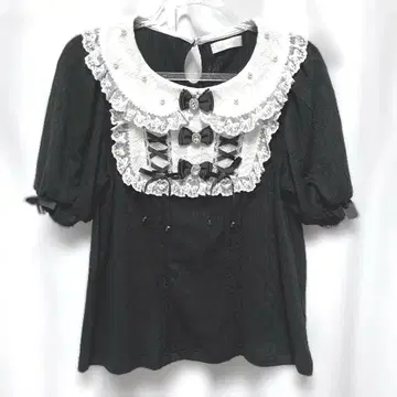 LIZLISA 더블 스핀들 컷 상의 블랙